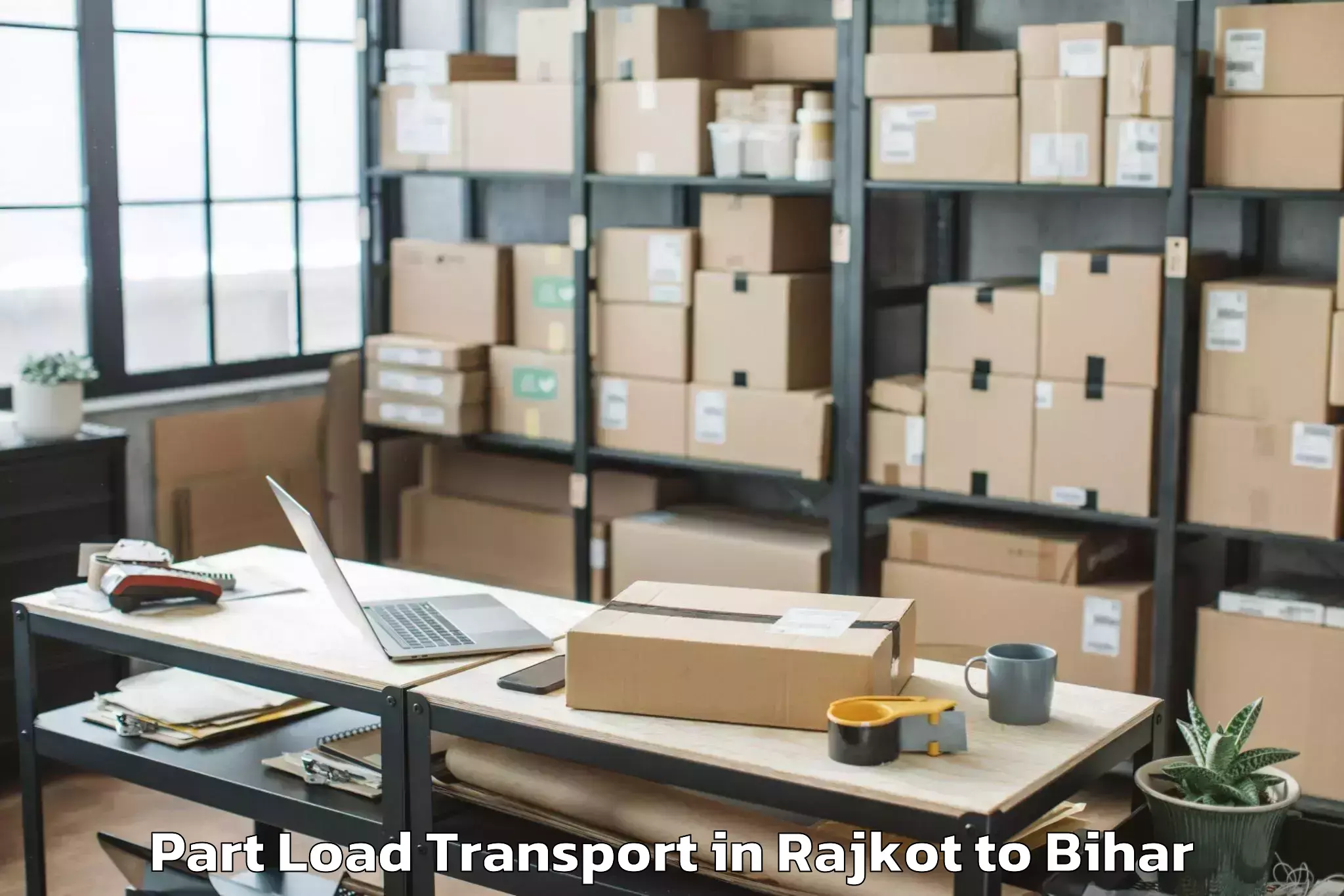 Book Rajkot to Pirpainti Part Load Transport Online